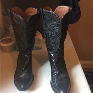 Lucchese Black Men’s Cowboy Boots